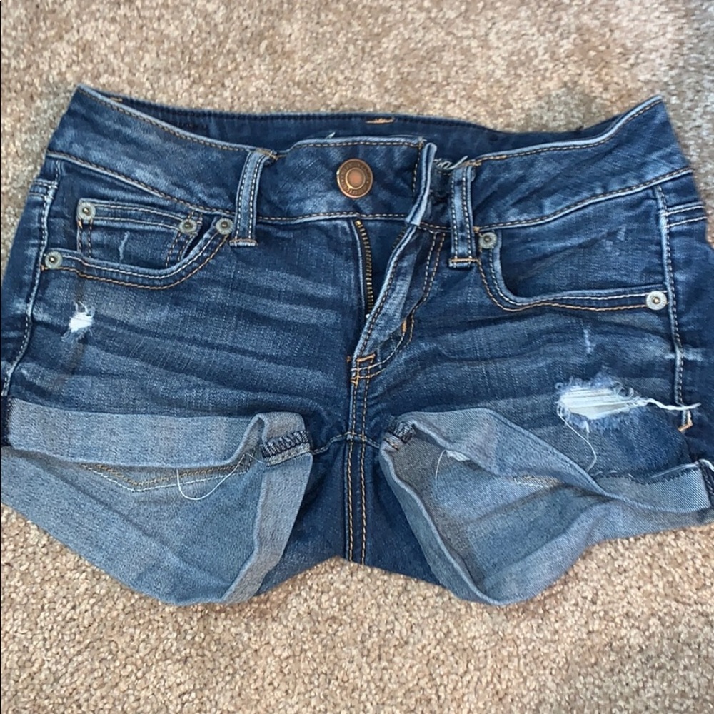 american eagle stretchy jean shorts